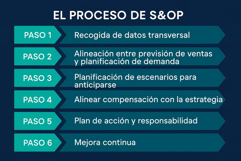 6 pasos del proceso s&op